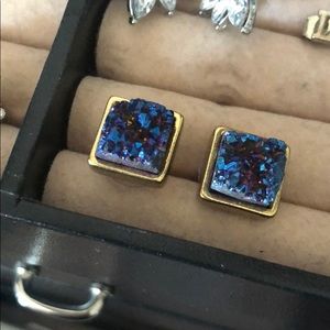 Amethyst-like earrings